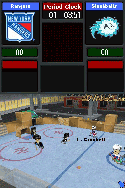 Backyard Hockey back cover for Nintendo DS